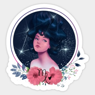 Virgo Zodiac Sign Sticker